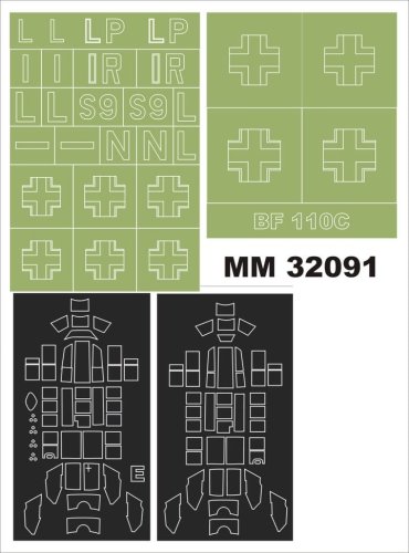 Go to product MONTEX MM32091 - 1:32 Messerschmitt Bf-110 C