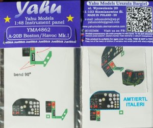 YAHU YMA4862 - 1:48 A-20B Boston / Havoc Mk.I - Instrument Panel
