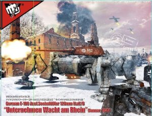 MODELCOLLECT UA72181 - 1:72 Fist of War German E-100 Ausf.Sechsfüßler 128mm KwK/B