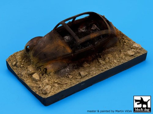 Go to product BLACK DOG D35002 - 1:35 Destroyed German car (Africa) - base