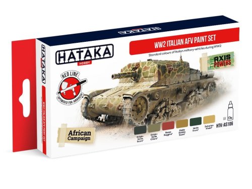 Go to product HATAKA AS106 - WW2 Italian AFV paint set