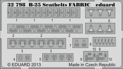 Go to product EDUARD 32798 - 1:32 B-25 seatbelts fabric