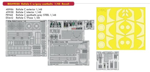 Go to product EDUARD BIG49220 - 1:48 Rafale C w/grey seatbelts
