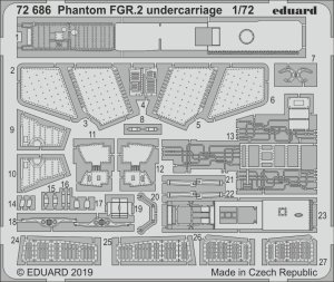 Eduard 72686 - 1:72 Phantom FGR.2 undercarriage