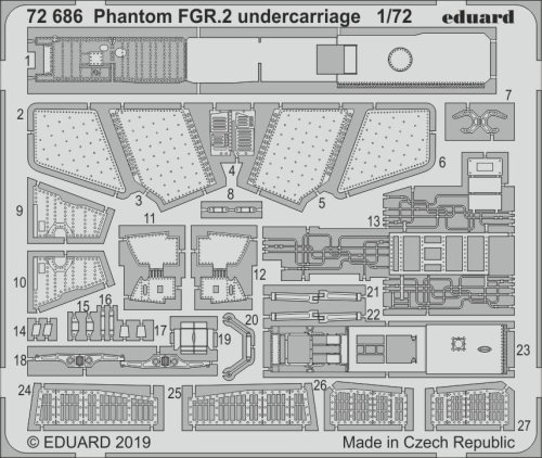 Go to product Eduard 72686 - 1:72 Phantom FGR.2 undercarriage