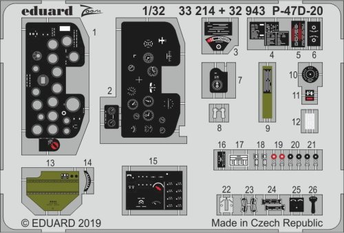Go to product EDUARD 33214 - 1:32 P-47D-20