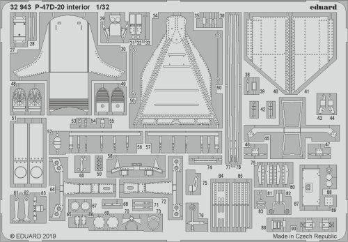 Go to product EDUARD 32943 - 1:32 P-47D-20 interior