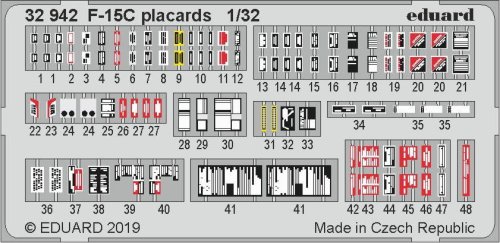 Go to product EDUARD 32942 - 1:32 F-15C placards