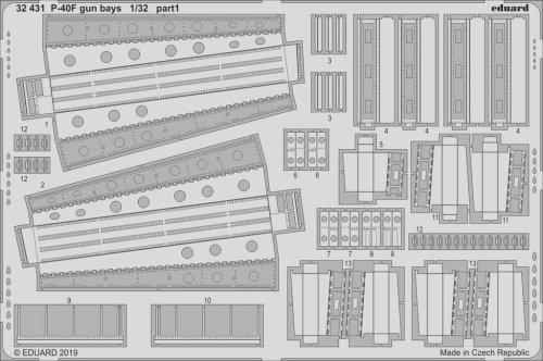 Go to product EDUARD 32431 - 1:32 P-40F gun bays