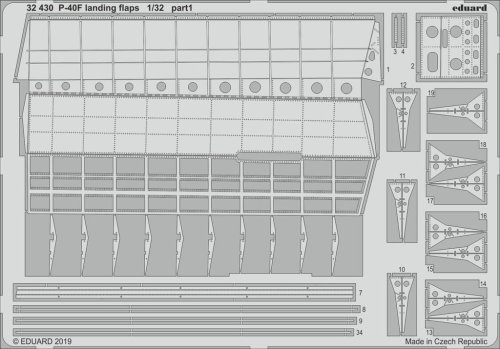 Go to product EDUARD 32430 - 1:32 P-40F landing flaps