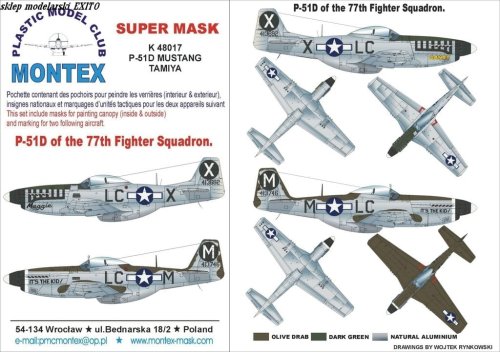 Go to product MONTEX K48017 - 1:48 P-51 D Mustang