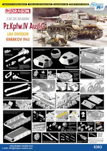 DRAGON 6363 - 1:35 Pz.Kpfw.IV Ausf.G LAH Division Kharkov 1943