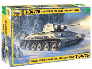ZVEZDA 3689 - 1:35 T-34/76 Mod.1943 Uralmash