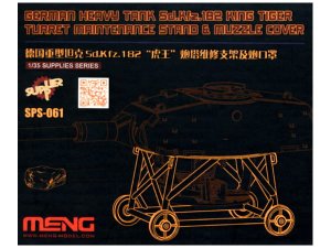 MENG MODEL SPS061 - 1:35 German Sd.Kfz. 182 King Tiger Turret Maintenance Stand & Muzzle Cover