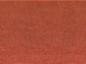 NOCH 56690 - 3D Cardboard Sheet - Plain Tile, red