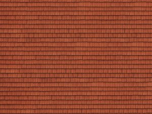 NOCH 56670 - 3D Cardboard Sheet - Roof Tile, red