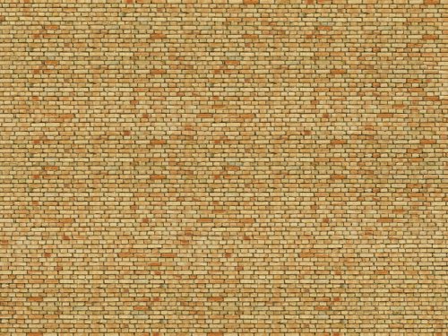 Go to product NOCH 56613 - 3D Cardboard Sheet - Clinker, yellow/multicolored