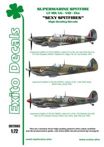 EXITO DECALS ED72003 - 1:72 Sexy Spitfires - Supermarine Spitfire LF Mk Vb - VIII - IXe