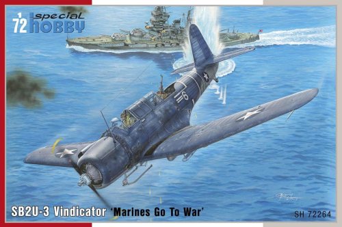 Go to product SPECIAL HOBBY 72264 - 1:72 SB2U-3 Vindicator - Marines Go To War