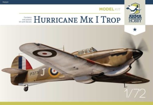 Go to product ARMA HOBBY 70021 - 1:72 Hurricane Mk I Trop - Model Kit