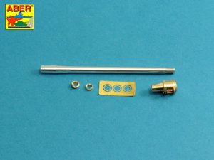 Aber 35L-242 - 1:35 90mm M3 metal gun barrel for American T26E3, M26 Pershing tanks