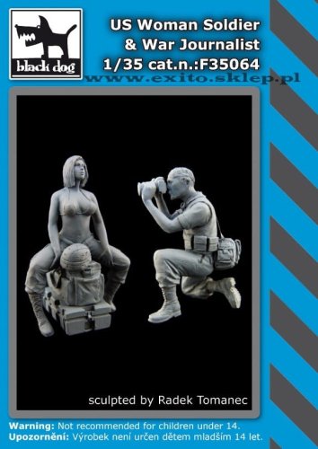 Go to product BLACK DOG F35064 - 1:35 US Woman Soldier & War Journalist