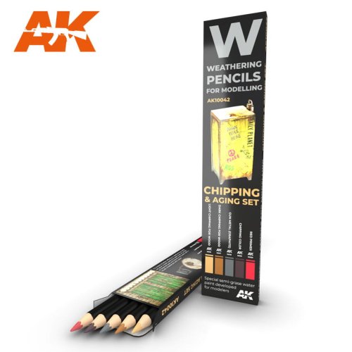 Go to product AK INTERACTIVE 10042 - Weathering Pencils - Chipping & Aging Set