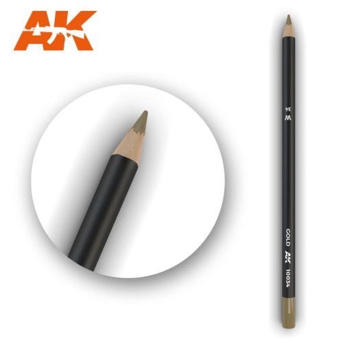 Go to product AK INTERACTIVE 10034 - Weathering Pencil - Gold