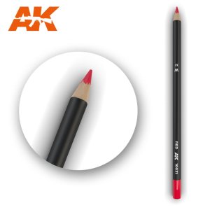 AK INTERACTIVE 10031 - Weathering Pencil - Red