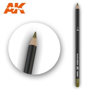 AK INTERACTIVE 10006 - Weathering Pencil - Olive Green