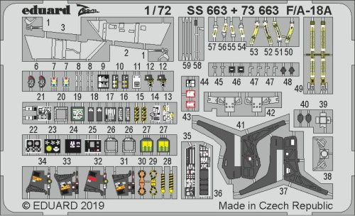 Go to product EDUARD SS663 - 1:72 F/A-18A