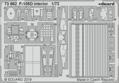 Go to product EDUARD 73662 - 1:72 F-105D interior
