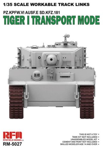 Go to product RYE FIELD MODEL 5027 - 1:35 Tiger I Transport Mode Workable Track Links