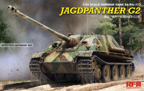 Go to product RYE FIELD MODEL 5022 - 1:35 Jagdpanther G2 w/ full interior kit & workable track links