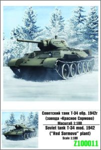 ZEBRANO Z100-011 - 1:100 T-34 m.1942