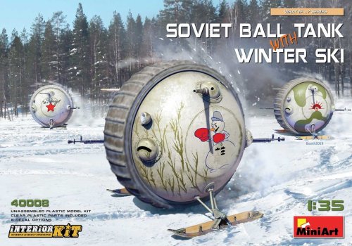 Go to product MINIART 40008 - 1:35 Soviet Ball Tank w/winter ski w/interior