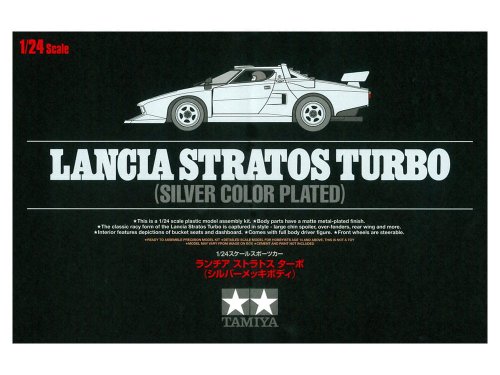 Go to product TAMIYA 25418 - 1:24 Lancia Stratos Turbo (Silver Color Plated)