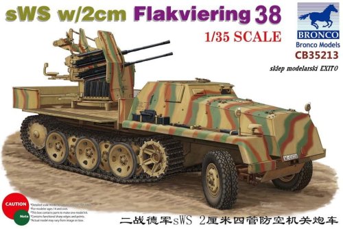 Go to product BRONCO CB 35213 - 1:35 sWS w/2cm Flakviering 38