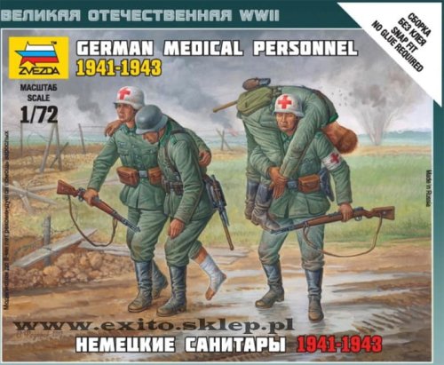 Go to product ZVEZDA 6143 - 1:72 German Medical Personnel 1941-43