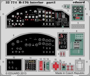 EDUARD 32774 - 1:32 B-17G interior S.A.