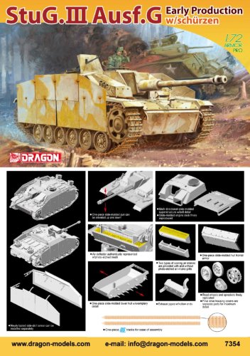 Go to product DRAGON 7354 - 1:72 StuG.III auf.G Early w/Schurzen
