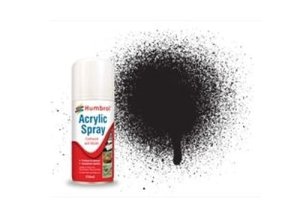 HUMBROL 033 - Black Matt spray can 150 ml.
