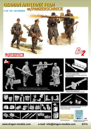 Go to product DRAGON 6374 - 1:35 German Antitank Team w/Panzerschreck