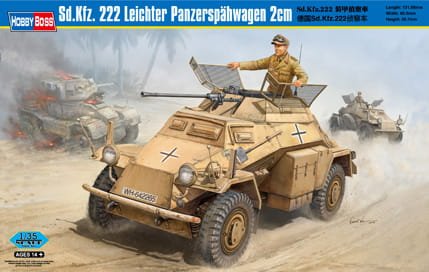 Go to product HOBBY BOSS 82442 - 1:35 Sd.Kfz. 222 Leichter Panzerspahwagen 2cm