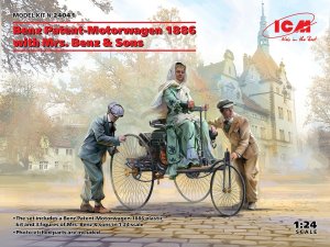 ICM 24041 - 1:24 Benz Patent-Motorwagen 1886 with Mrs. Benz & Sons