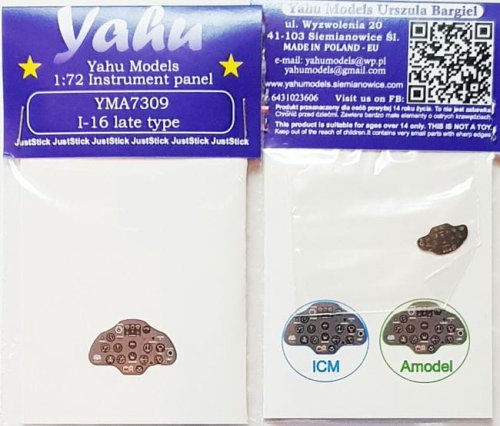 Go to product YAHU YMA7309 - 1:72 I-16 late type - Instrument Panel