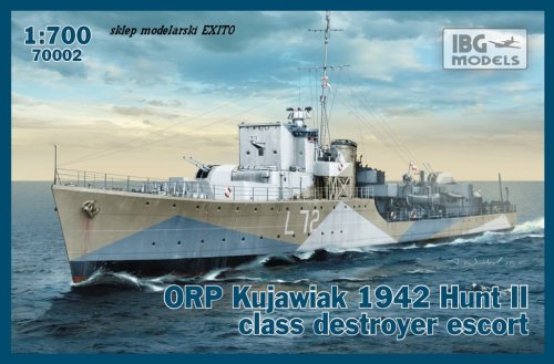 Go to product IBG 70002 - 1:700 ORP Kujawiak 1942 Hunt II class destroyer escort