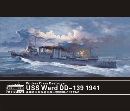 Go to product FLYHAWK 1106 - 1:72 USS Ward DD-139 1941 Wickes Class Destroyer