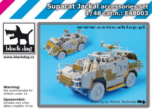 Go to product BLACK DOG E48003 - 1:48 Supacat Jackal accessories set
