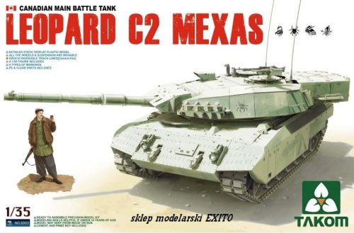 Go to product TAKOM 2003 - 1:35 Leopard C2 Mexas - Canadian Main Battle Tank